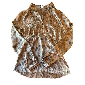 BANANA REPUBLIC | Silk Polka Dot Blouse Size 0